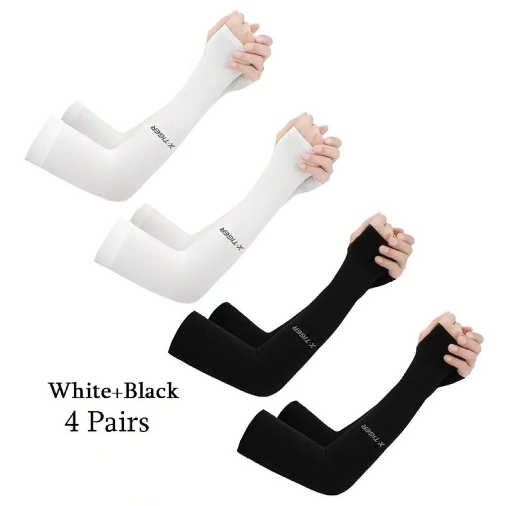 Summer Ice Cloth Cycling Arm Sleeves Sun Protection 5