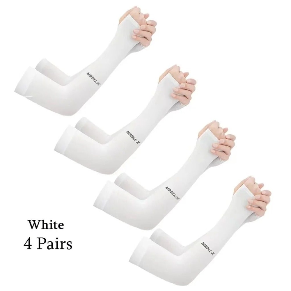 Summer Ice Cloth Cycling Arm Sleeves Sun Protection 7