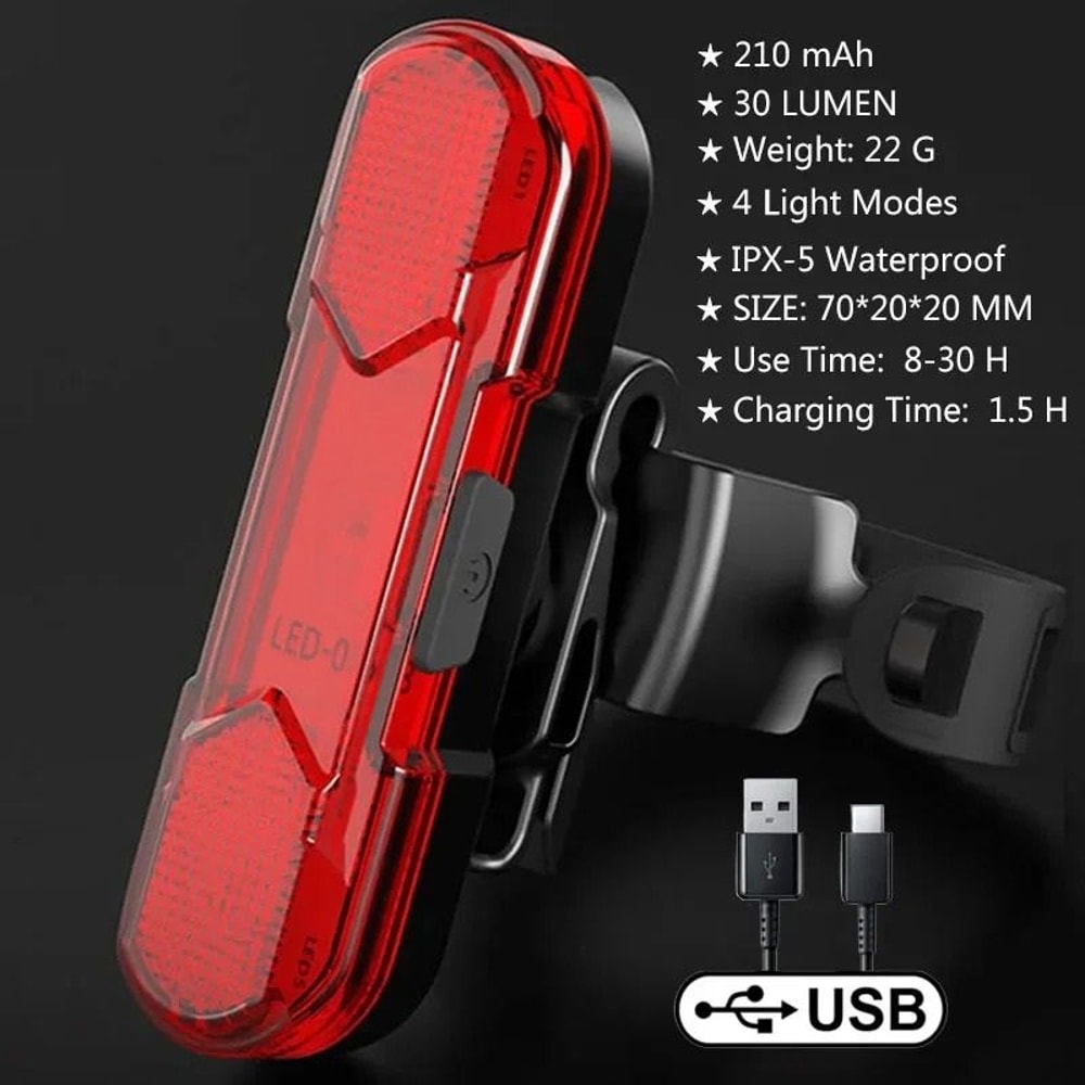 Solar Bicycle Front Light With Horn And USB C Charging 14