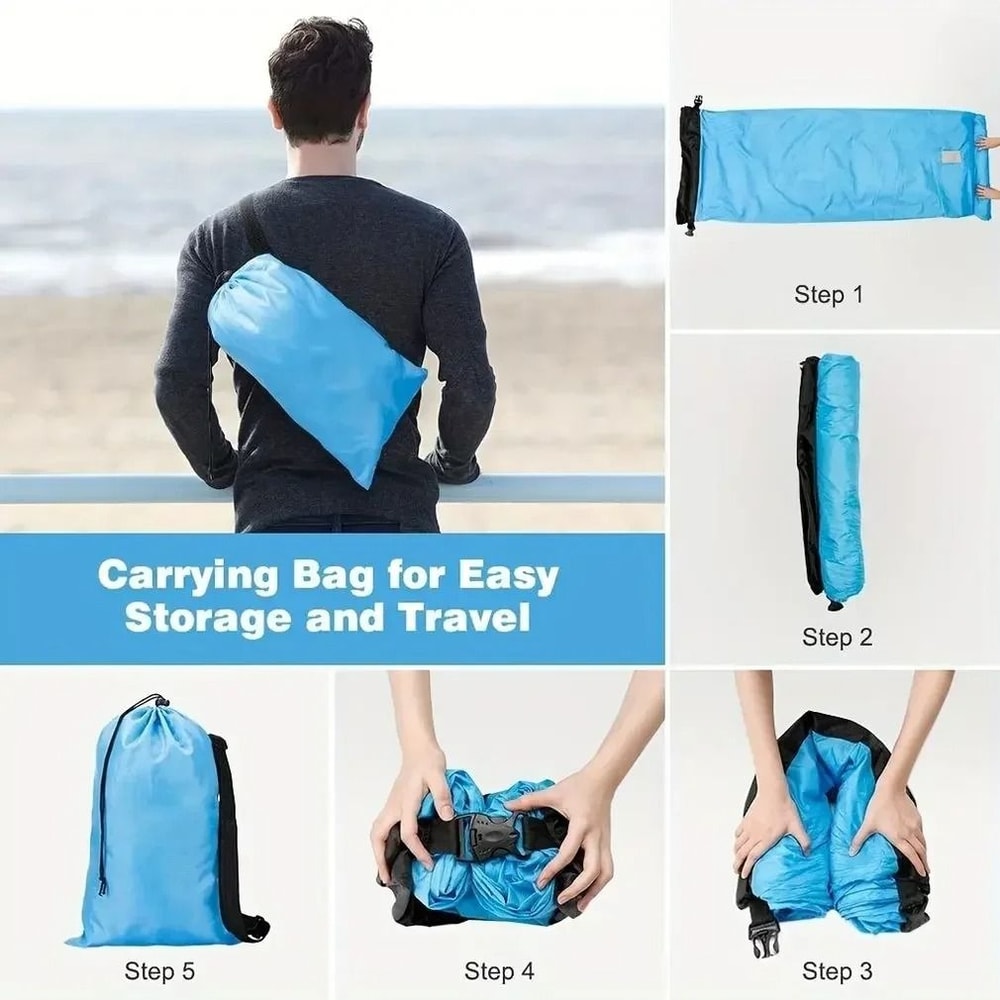 Portable Outdoor Inflatable Lounger And Folding Camping Sofa 3