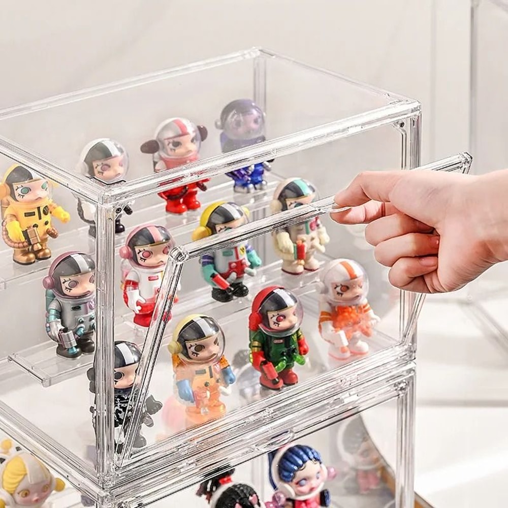 Clear Acrylic Foldable Figure Display And Blind Box Organizer 1