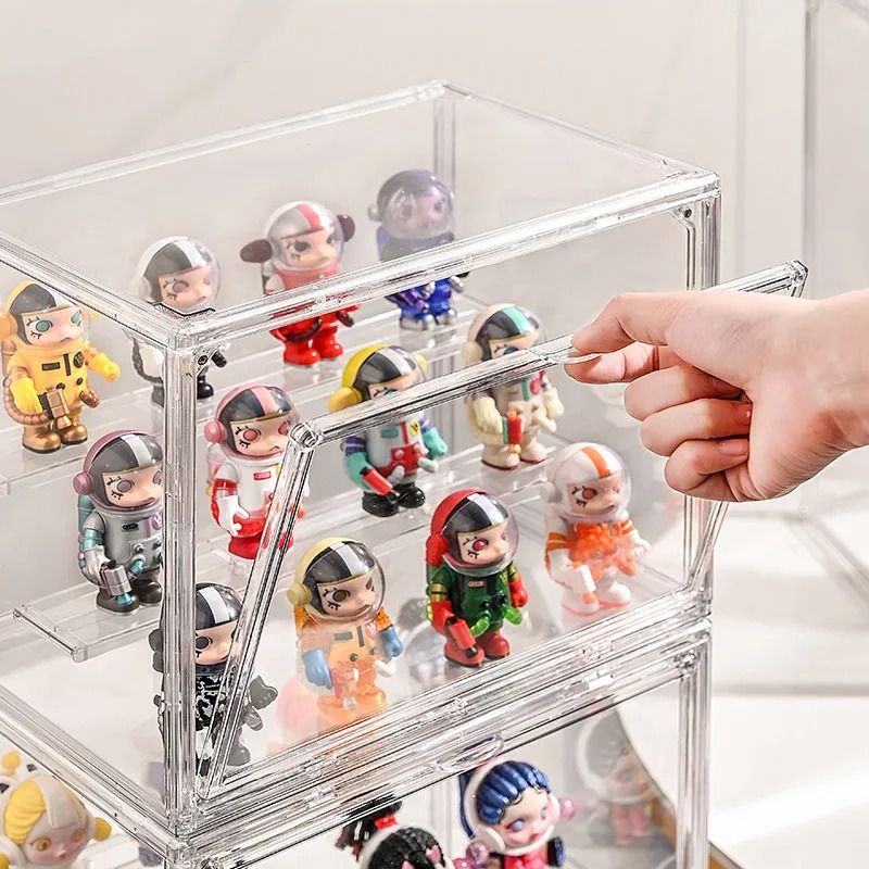 Clear Acrylic Foldable Figure Display And Blind Box Organizer 1