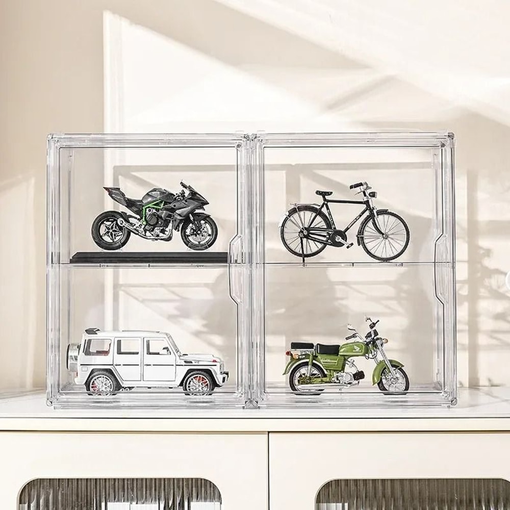 Clear Acrylic Foldable Figure Display And Blind Box Organizer 3