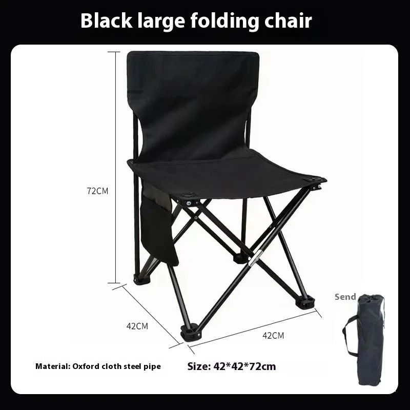 Heavy Duty Outdoor Foldable Camping Chair With Side Pocket 8