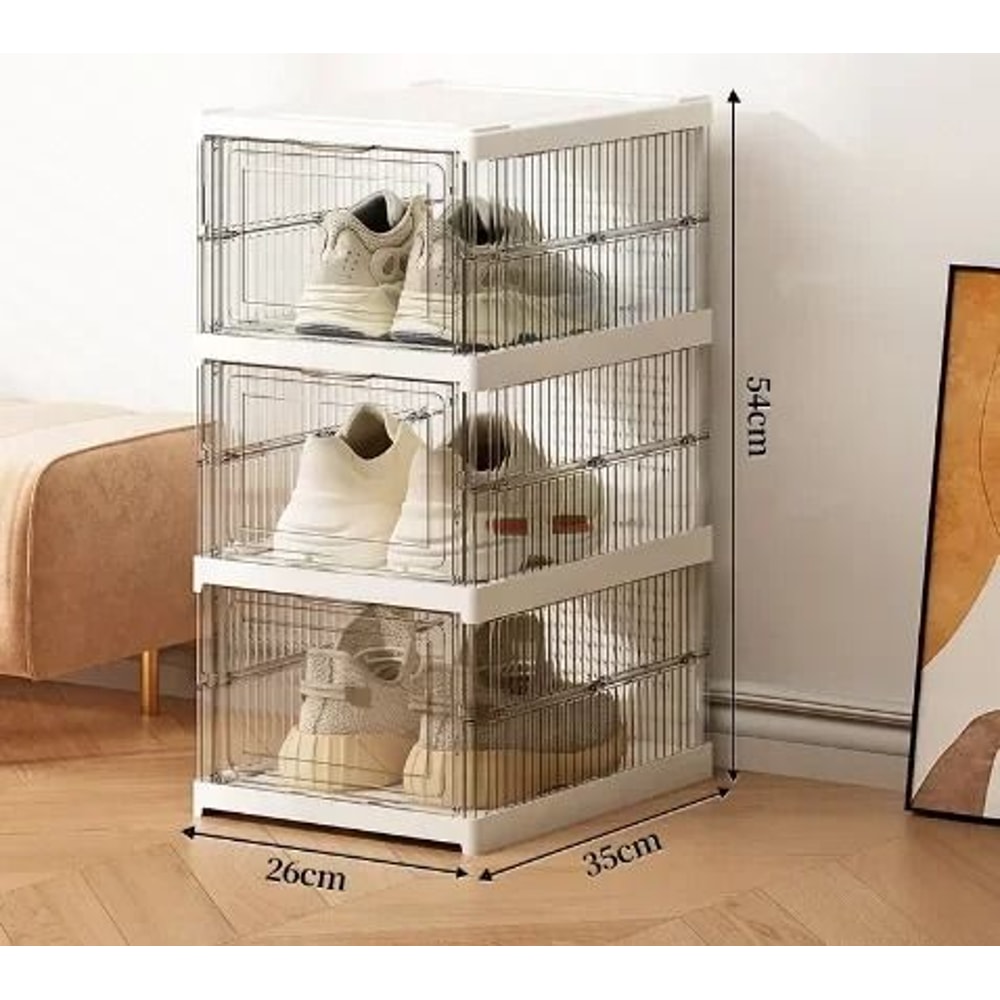 Foldable And Stackable Transparent Sneaker Display Cabinet 11