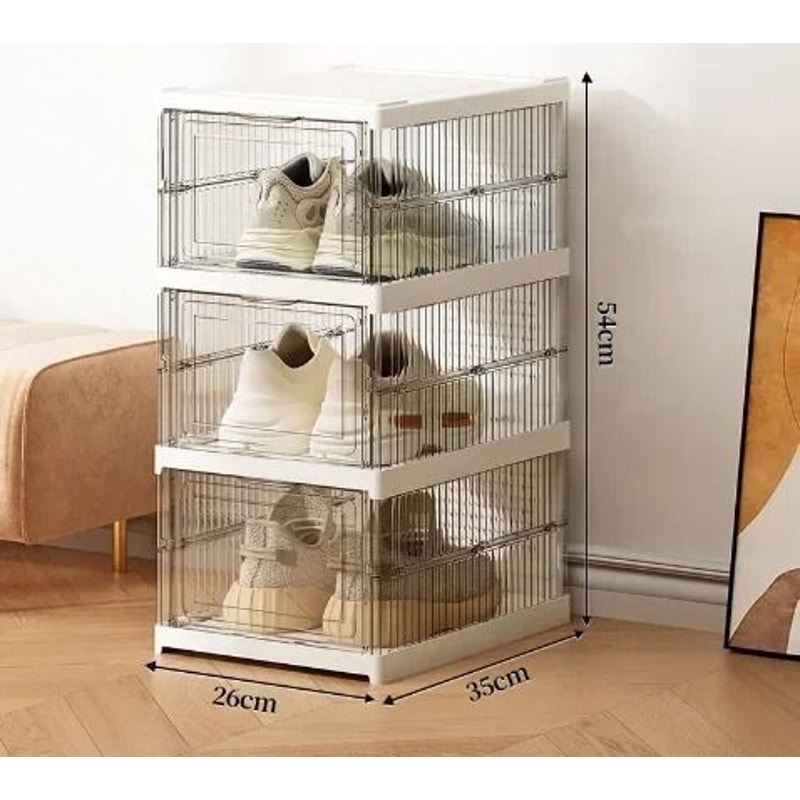 Foldable And Stackable Transparent Sneaker Display Cabinet 11