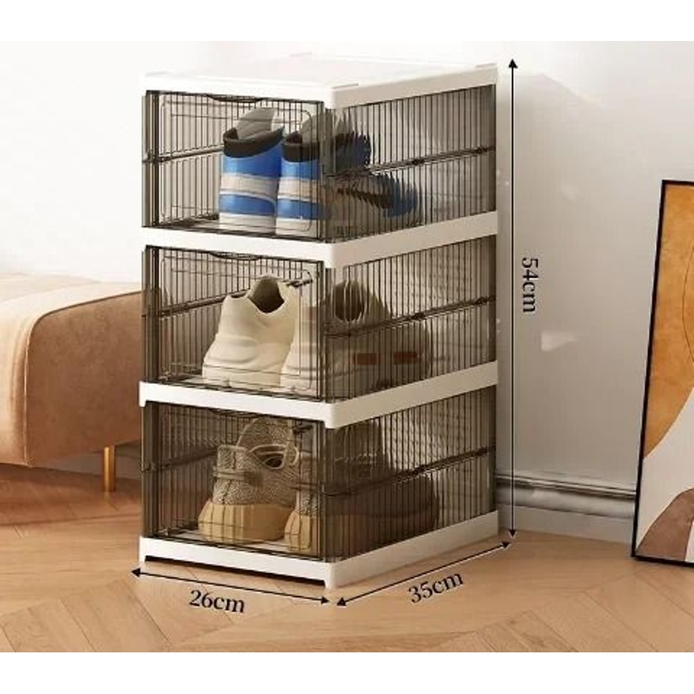 Foldable And Stackable Transparent Sneaker Display Cabinet 8