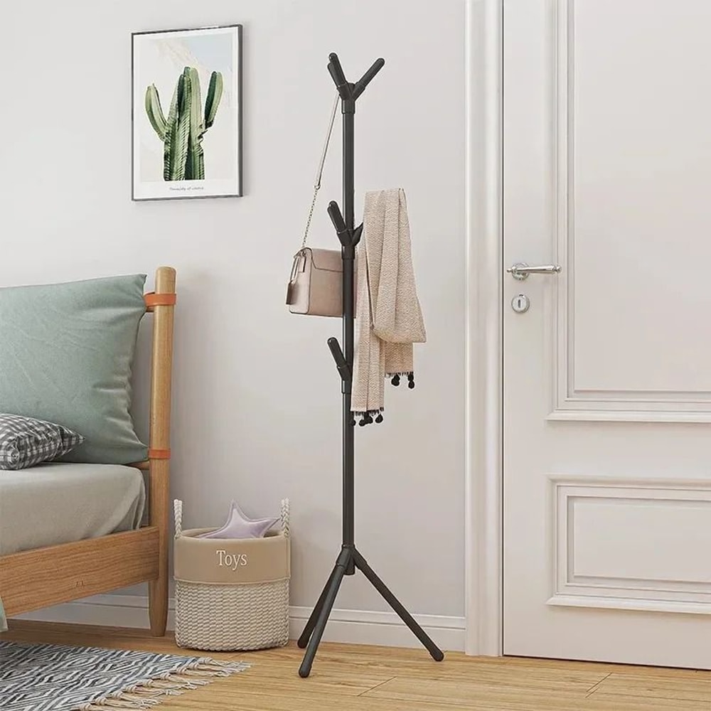 Tree Branch Shape Multi Hook Mobile Coat Rack Stand 1