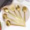 6 Piece Stainless Steel Golden Korean Cutlery Set 1