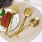 6 Piece Stainless Steel Golden Korean Cutlery Set 2