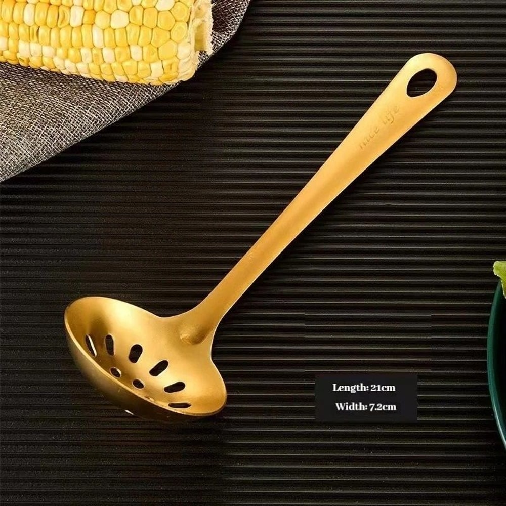 6 Piece Stainless Steel Golden Korean Cutlery Set 5