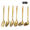 6 Piece Stainless Steel Golden Korean Cutlery Set 6