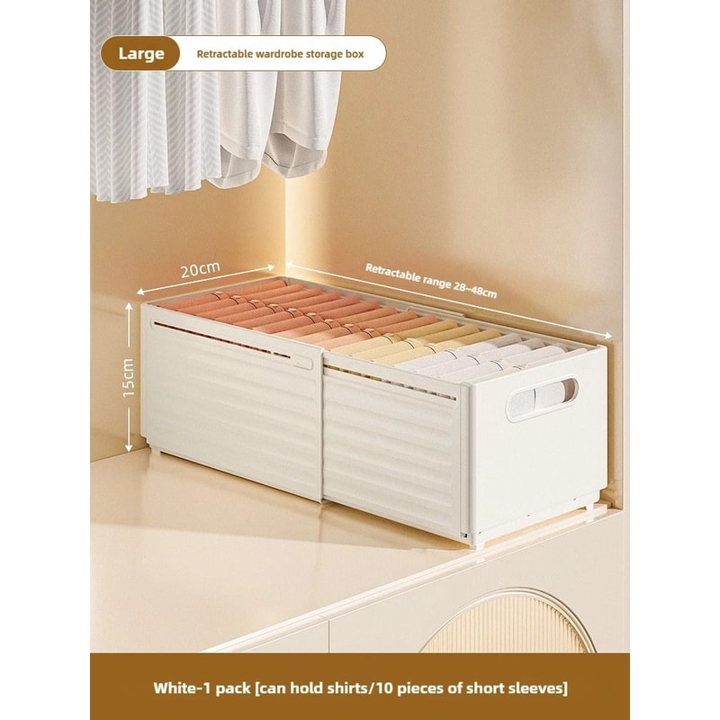 Adjustable Retractable Wardrobe And Closet Storage Organizer 8