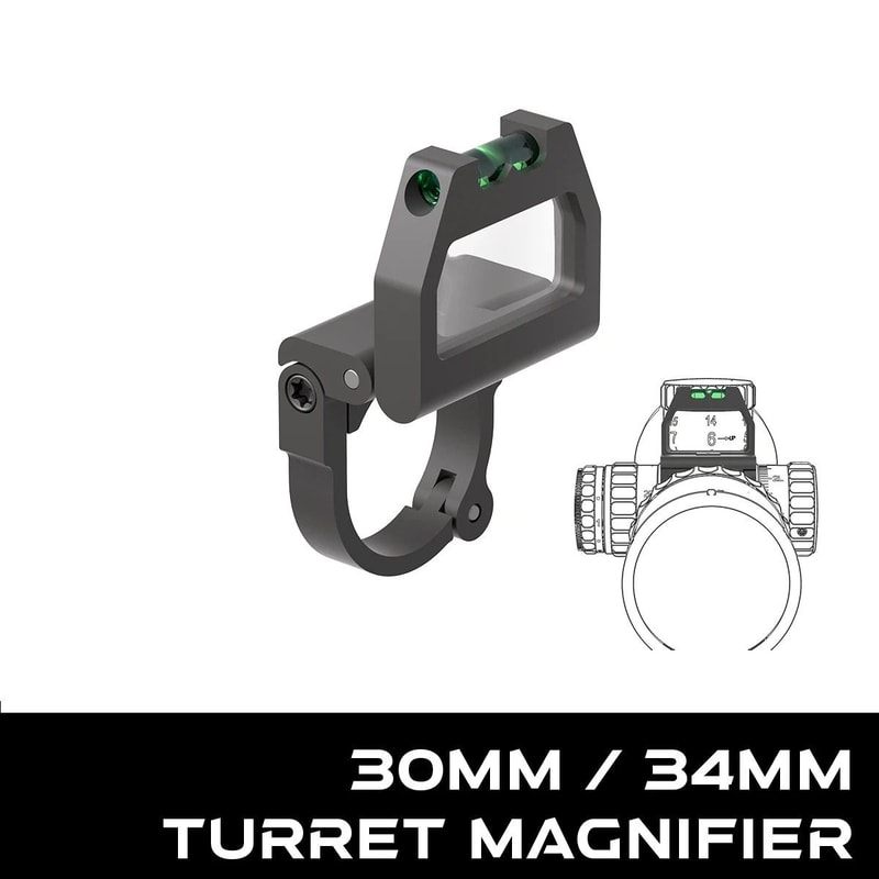 Precision Scope Turret Magnifier With Integrated Level 0