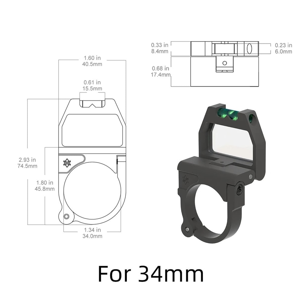 Precision Scope Turret Magnifier With Integrated Level 7