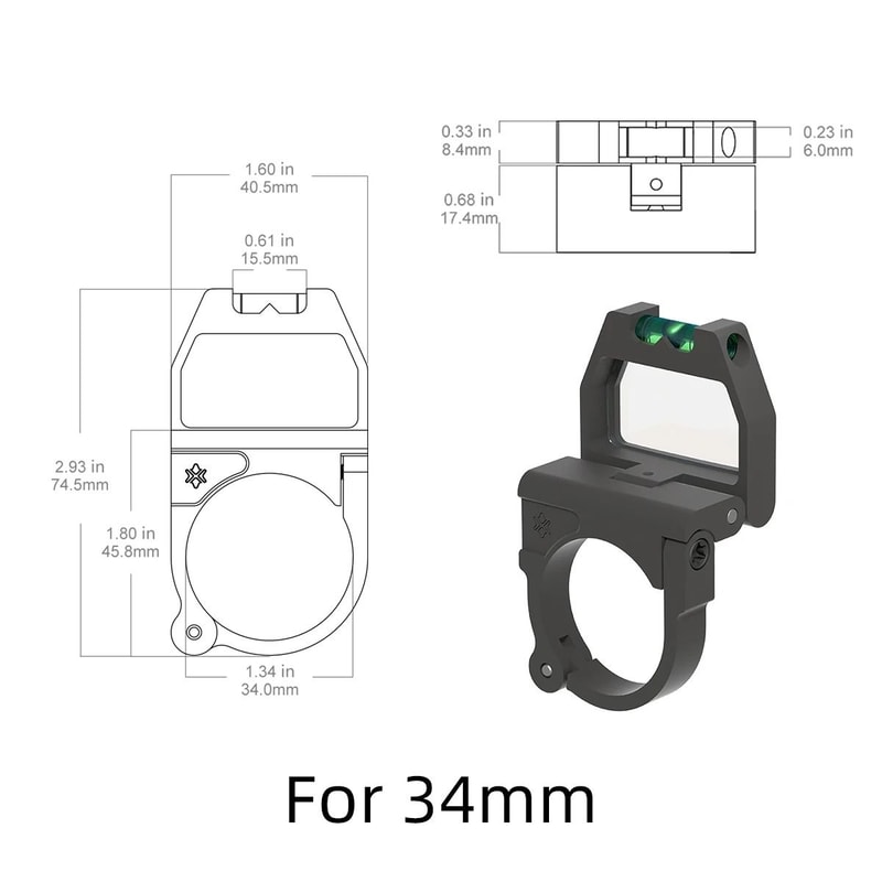Precision Scope Turret Magnifier With Integrated Level 7