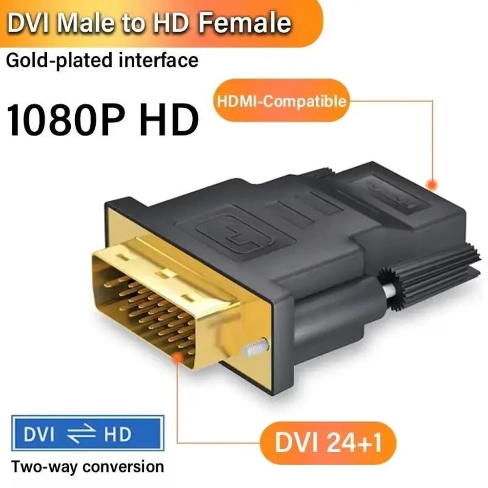 High Definition Bi Directional HDMI To DVI Adapter 6