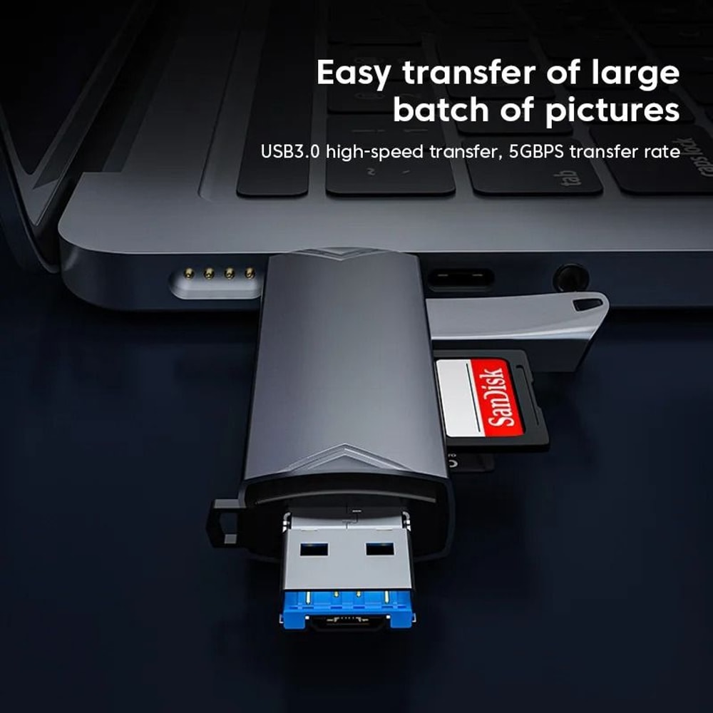 6 In 1 Multi Function Universal Memory Card Reader 3