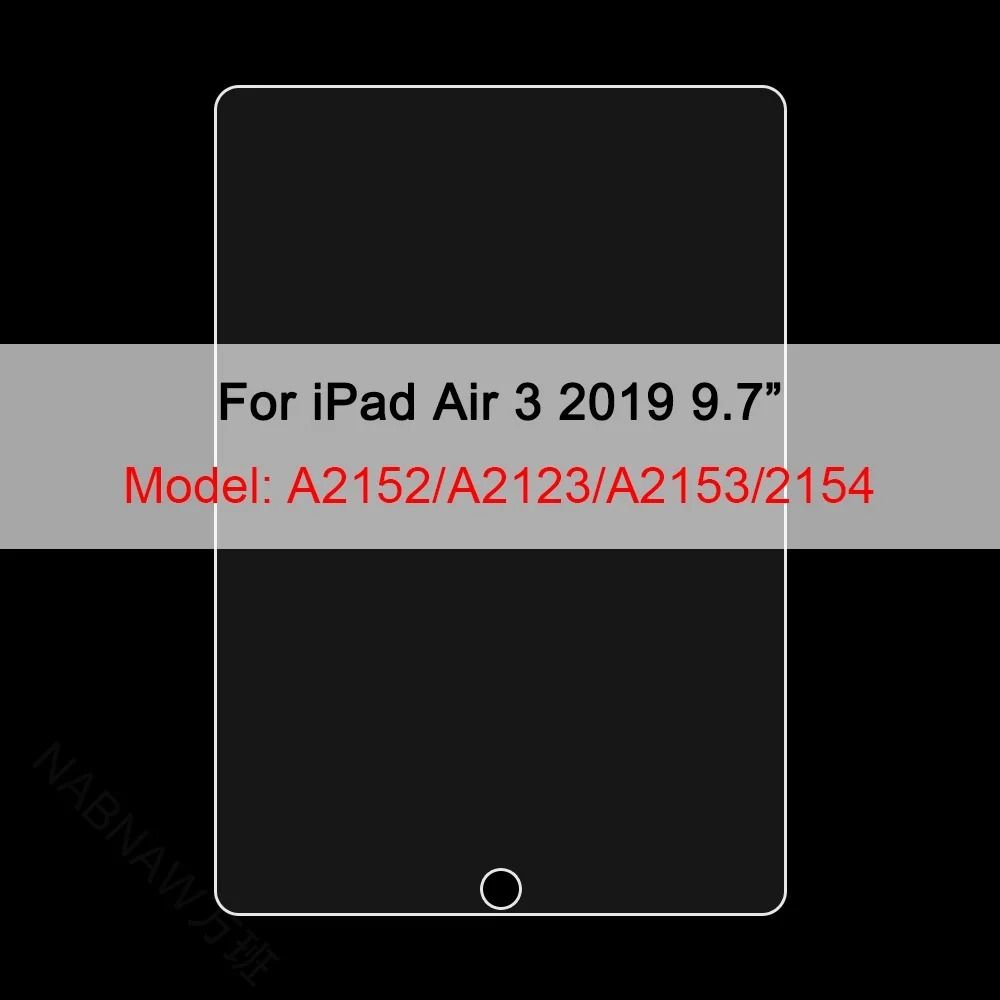 3 Piece High Definition Tempered Glass IPad Screen Protector Set 19