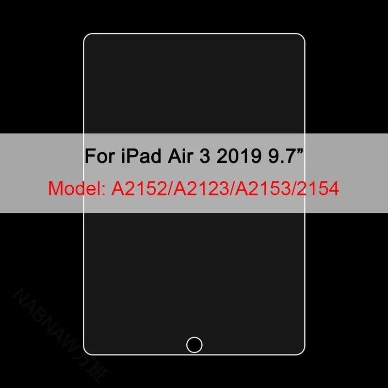 3 Piece High Definition Tempered Glass IPad Screen Protector Set 19