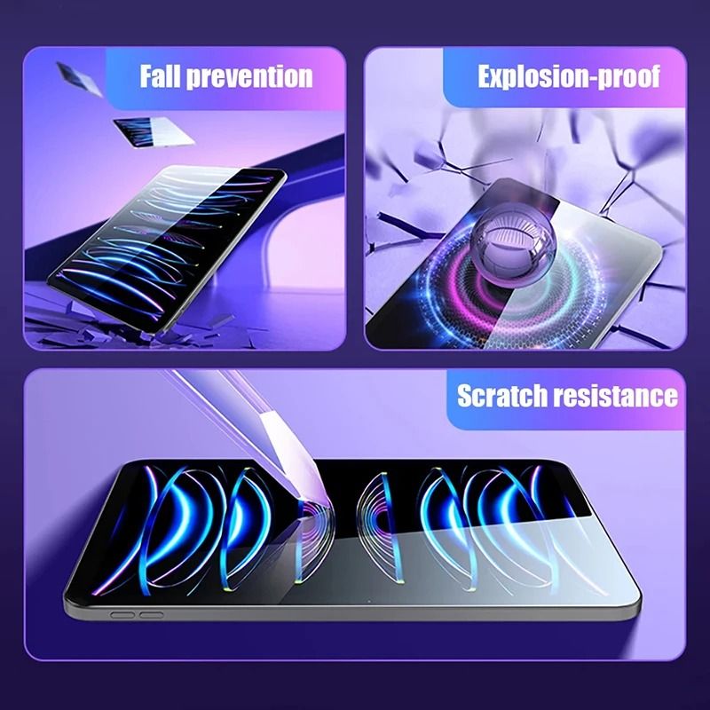 3 Piece High Definition Tempered Glass IPad Screen Protector Set 5