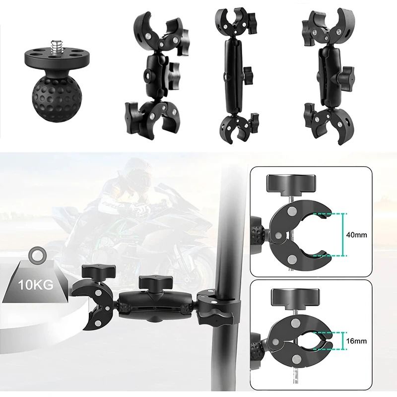 Double Clamp Camera Mount For Motorcycles And Handlebars 5