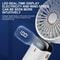 Foldable Rechargeable USB Handheld Fan With LED Display 1