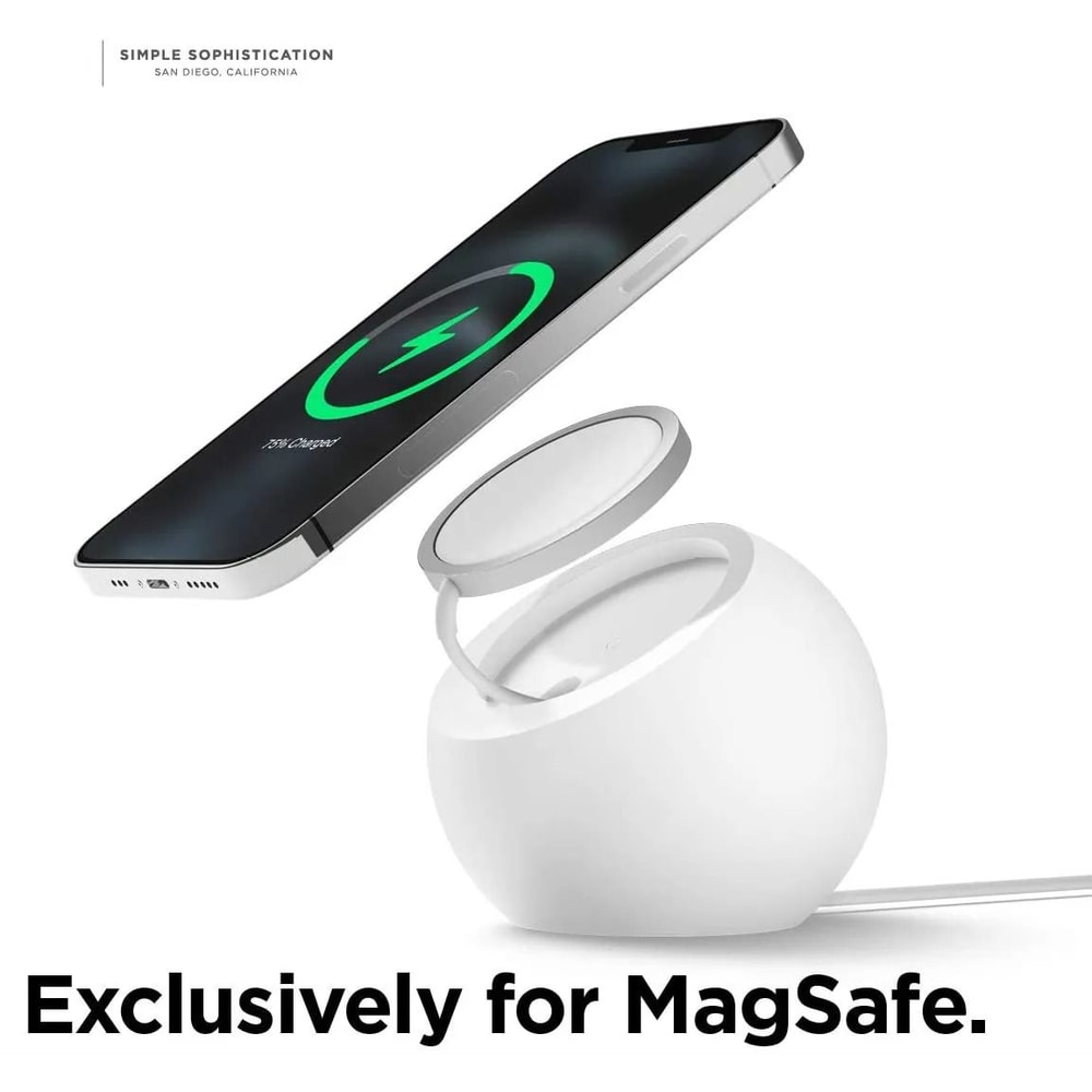 Round Silicone Magnetic Wireless Charging Stand 5