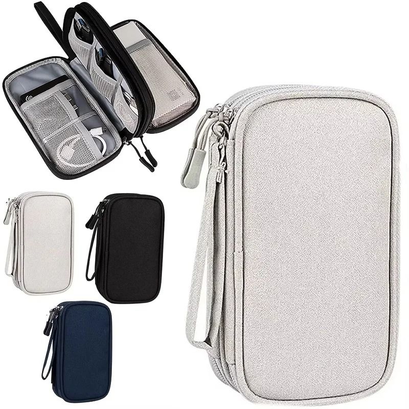 Compact Waterproof Portable Electronics Organizer Pouch 0
