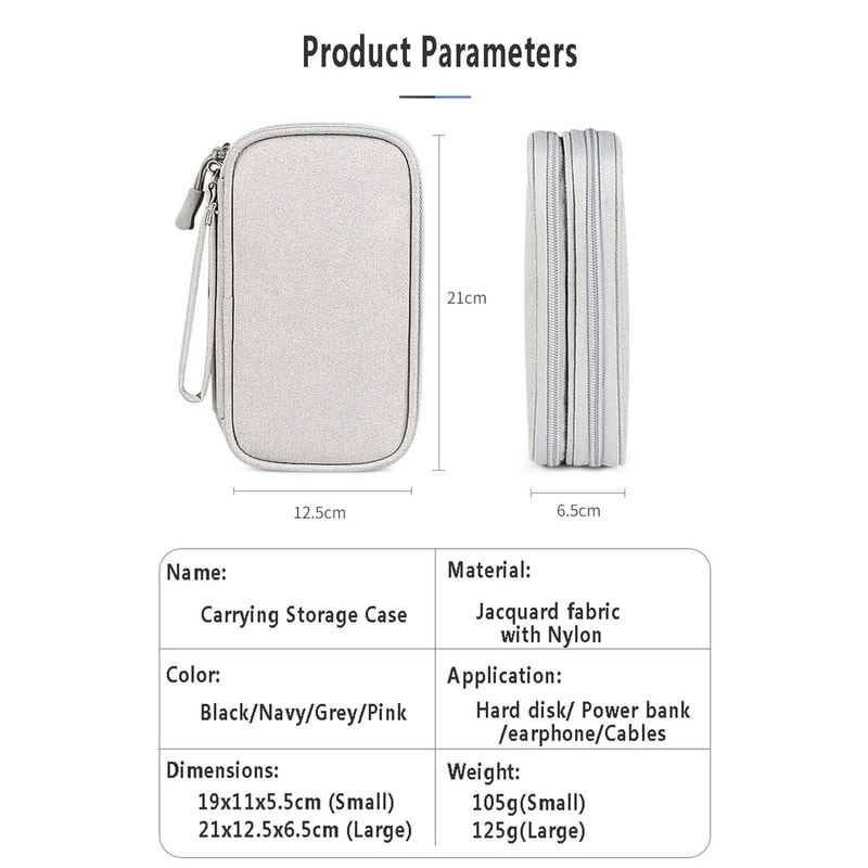Compact Waterproof Portable Electronics Organizer Pouch 5