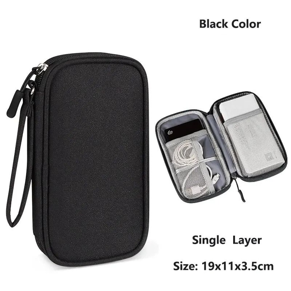 Compact Waterproof Portable Electronics Organizer Pouch 7