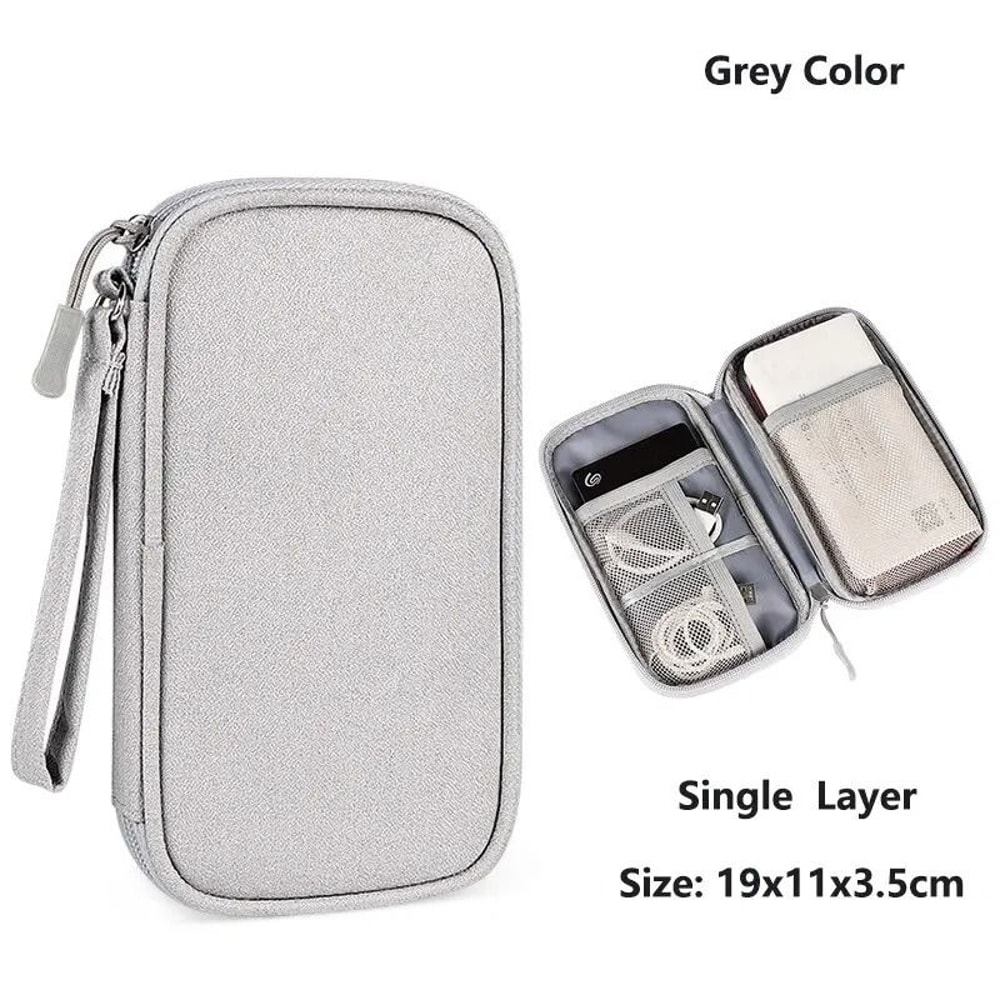 Compact Waterproof Portable Electronics Organizer Pouch 8