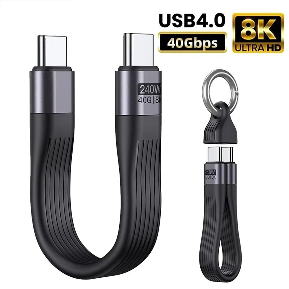 Portable Keychain USB 4 High Performance Charging Cable 0