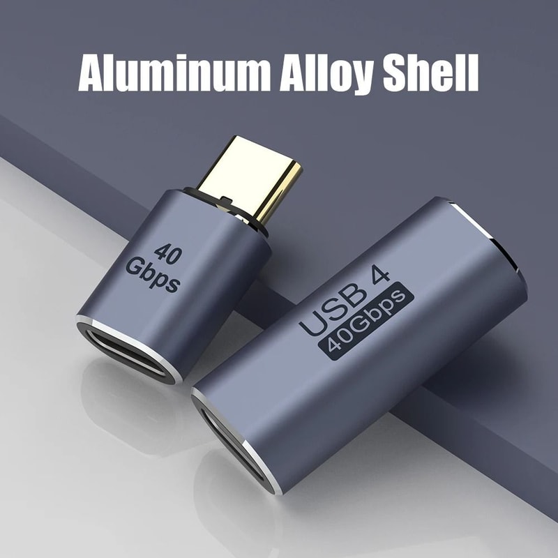 90 Degree USB 40 40Gbps Type C OTG Adapter 2