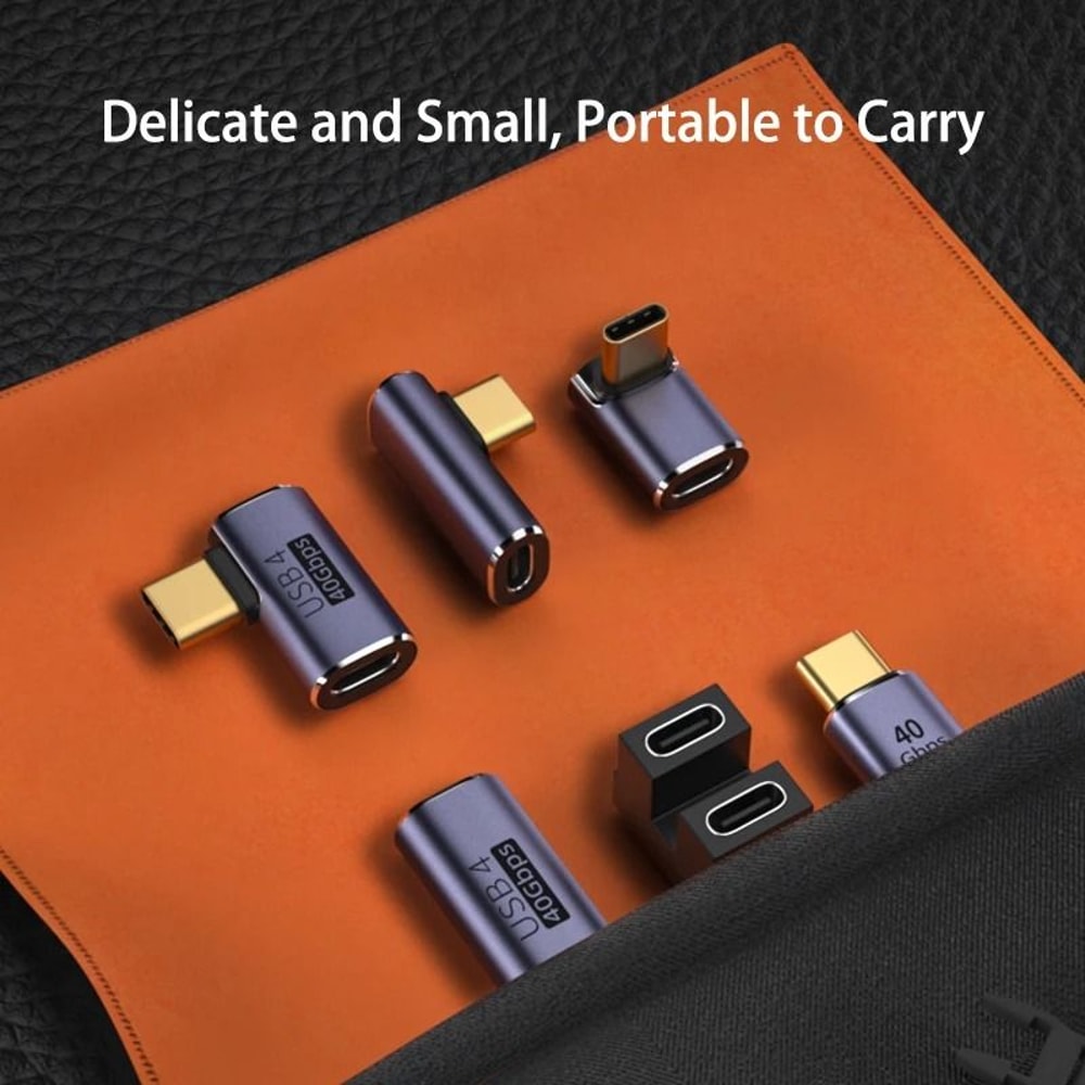 90 Degree USB 40 40Gbps Type C OTG Adapter 4