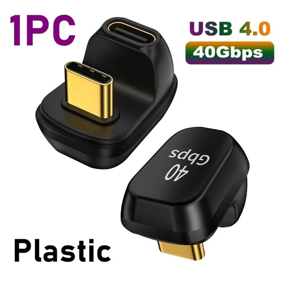 90 Degree USB 40 40Gbps Type C OTG Adapter 12