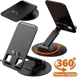 360 degree rotation desktop mobile phone stand