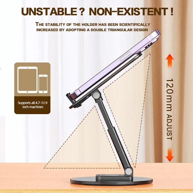 360 Degree Rotation Desktop Mobile Phone Stand 2