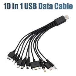 universal 10-in-1 multi-port usb charging cable