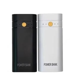 portable dual slot type c power bank shell