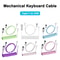 Type C Mechanical Keyboard Coiled Cable With Aviator Connector 1