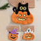 Halloween Cute Pumpkin Coral Velvet Hanging Hand Towel 3
