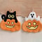 Halloween Cute Pumpkin Coral Velvet Hanging Hand Towel 4
