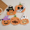 Halloween Cute Pumpkin Coral Velvet Hanging Hand Towel 5