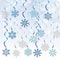 24 Piece Frozen Style Snowflake Vortex Decorations 0