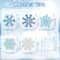 24 Piece Frozen Style Snowflake Vortex Decorations 2