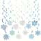 24 Piece Frozen Style Snowflake Vortex Decorations 5