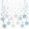 24 Piece Frozen Style Snowflake Vortex Decorations 5
