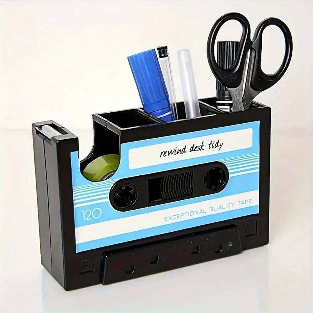 Retro Style Cassette Tape Pen Holder 7