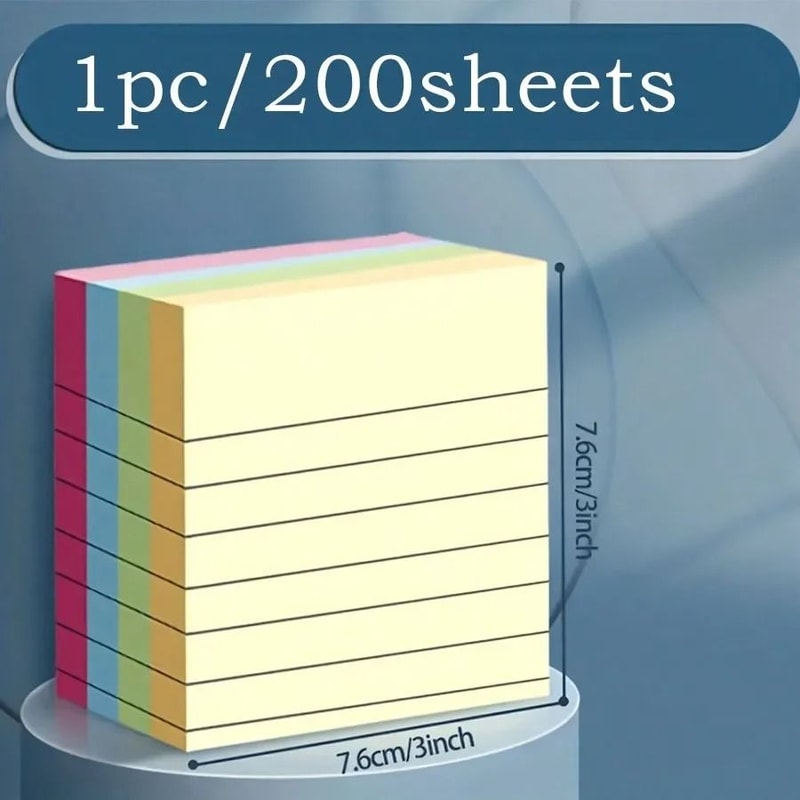 Vibrant Horizontal Note Paper Set 5